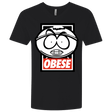 T-Shirts Black / X-Small Obese Men's Premium V-Neck