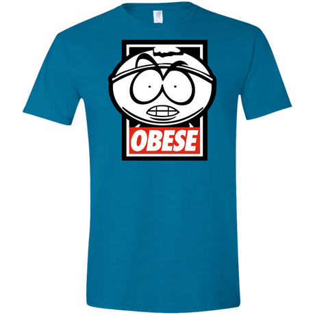 T-Shirts Antique Sapphire / S Obese Men's Semi-Fitted Softstyle