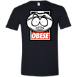 T-Shirts Black / X-Small Obese Men's Semi-Fitted Softstyle