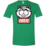 T-Shirts Heather Irish Green / S Obese Men's Semi-Fitted Softstyle