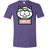 T-Shirts Heather Purple / S Obese Men's Semi-Fitted Softstyle