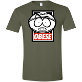 T-Shirts Military Green / S Obese Men's Semi-Fitted Softstyle