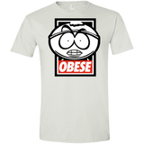 T-Shirts White / X-Small Obese Men's Semi-Fitted Softstyle