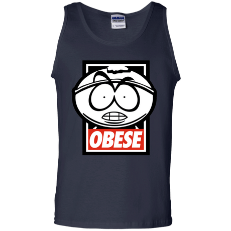 T-Shirts Navy / S Obese Men's Tank Top
