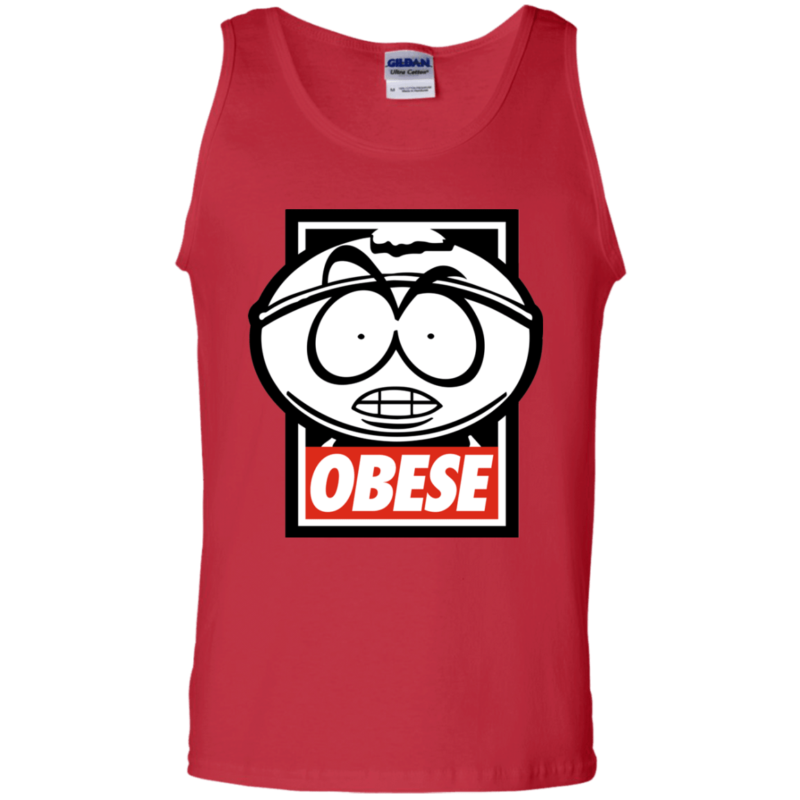 T-Shirts Red / S Obese Men's Tank Top