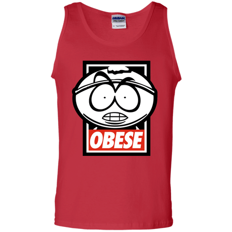 T-Shirts Red / S Obese Men's Tank Top