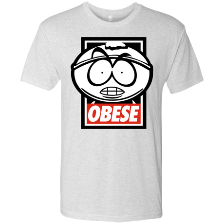 T-Shirts Heather White / S Obese Men's Triblend T-Shirt