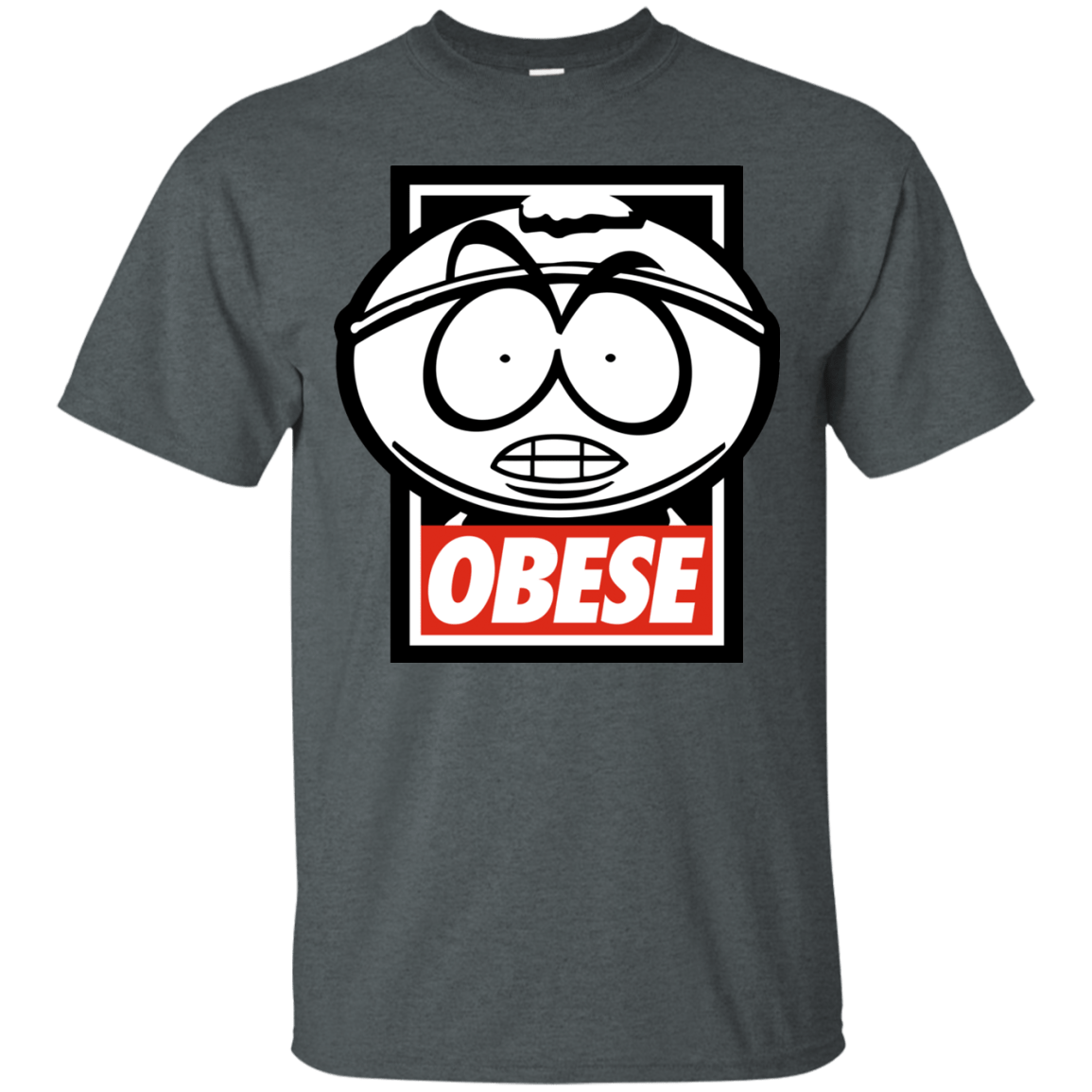 T-Shirts Dark Heather / S Obese T-Shirt