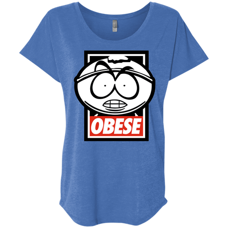 T-Shirts Vintage Royal / X-Small Obese Triblend Dolman Sleeve