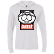 T-Shirts Heather White / X-Small Obese Triblend Long Sleeve Hoodie Tee