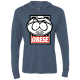 T-Shirts Indigo / X-Small Obese Triblend Long Sleeve Hoodie Tee