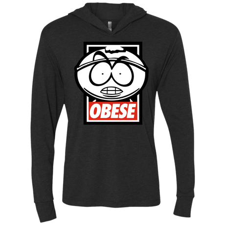 T-Shirts Vintage Black / X-Small Obese Triblend Long Sleeve Hoodie Tee