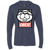T-Shirts Vintage Navy / X-Small Obese Triblend Long Sleeve Hoodie Tee