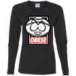 T-Shirts Black / S Obese Women's Long Sleeve T-Shirt