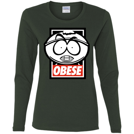 T-Shirts Forest / S Obese Women's Long Sleeve T-Shirt