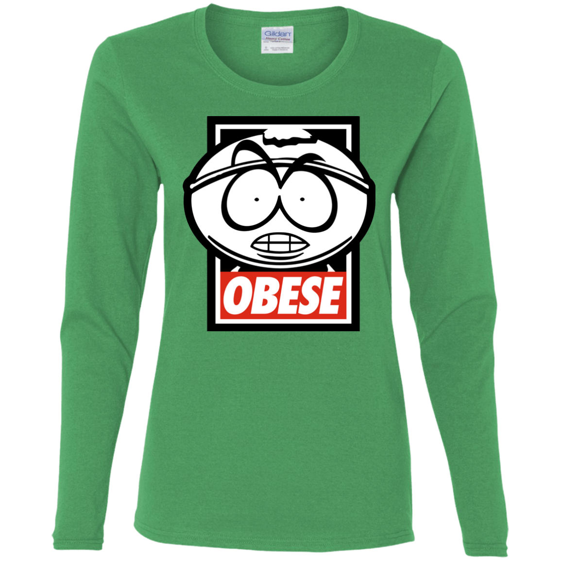 T-Shirts Irish Green / S Obese Women's Long Sleeve T-Shirt