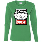 T-Shirts Irish Green / S Obese Women's Long Sleeve T-Shirt