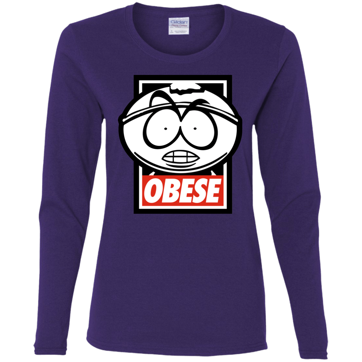 T-Shirts Purple / S Obese Women's Long Sleeve T-Shirt