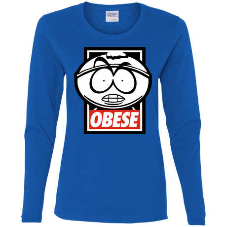 T-Shirts Royal / S Obese Women's Long Sleeve T-Shirt