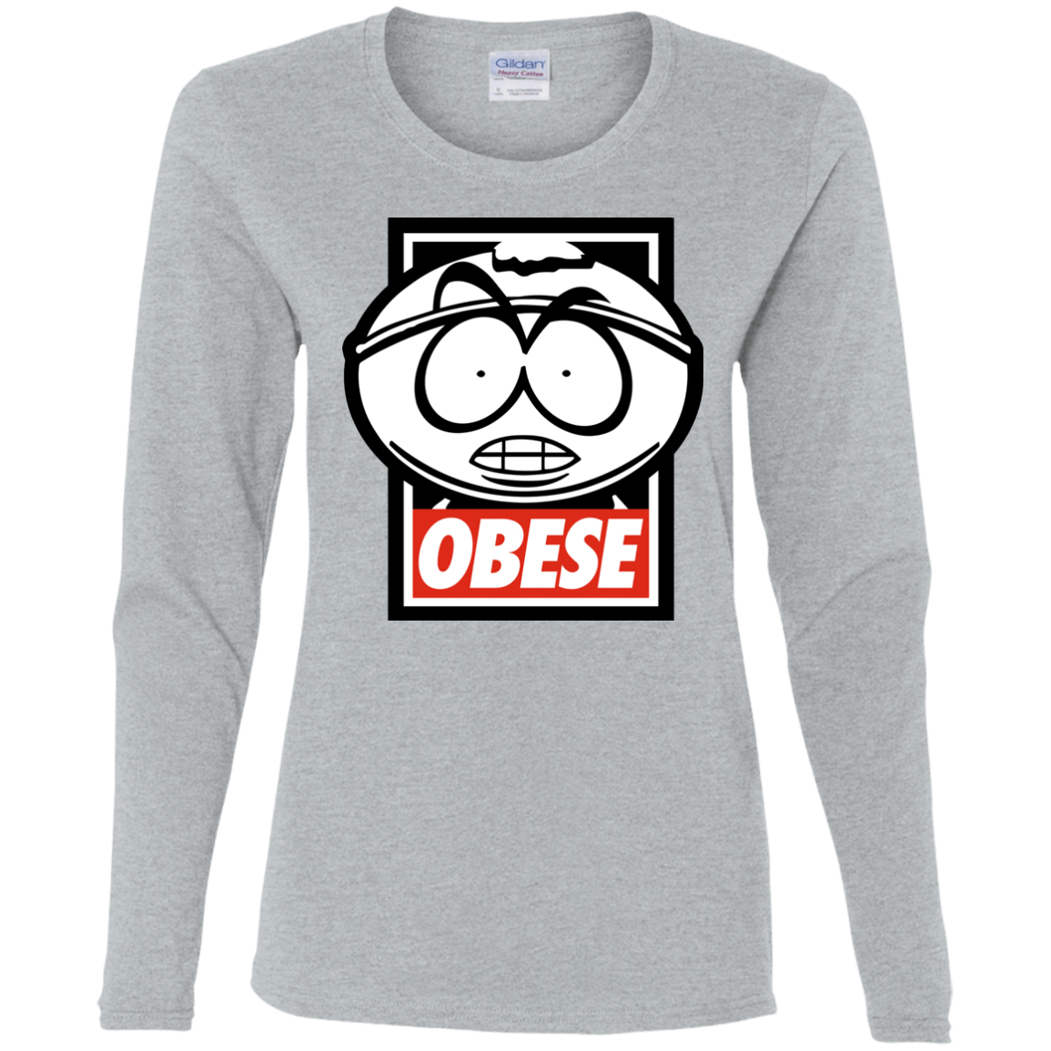 T-Shirts Sport Grey / S Obese Women's Long Sleeve T-Shirt