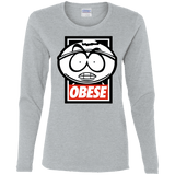 T-Shirts Sport Grey / S Obese Women's Long Sleeve T-Shirt