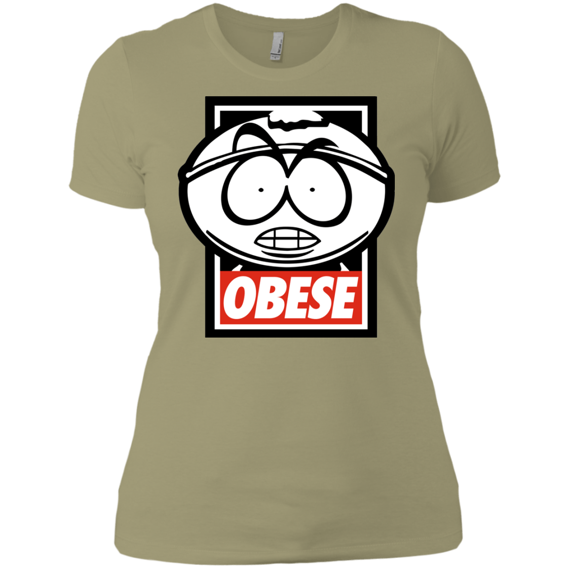 T-Shirts Light Olive / X-Small Obese Women's Premium T-Shirt