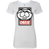 T-Shirts Heather White / S Obese Women's Triblend T-Shirt