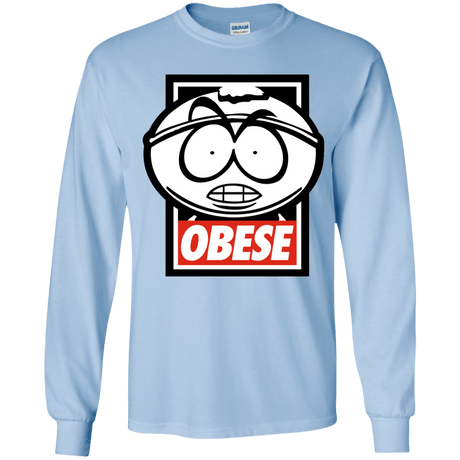 T-Shirts Light Blue / YS Obese Youth Long Sleeve T-Shirt