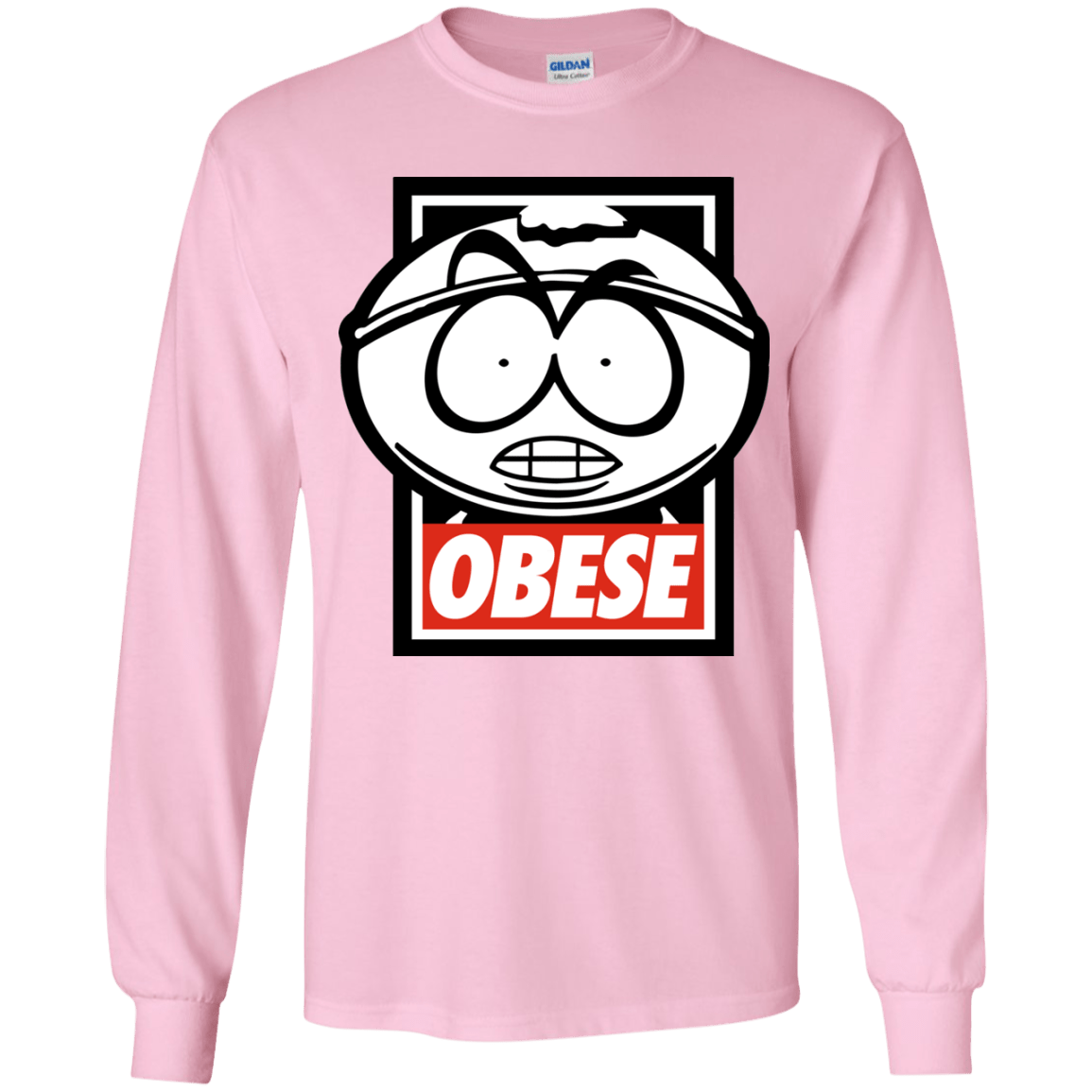 T-Shirts Light Pink / YS Obese Youth Long Sleeve T-Shirt