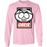 T-Shirts Light Pink / YS Obese Youth Long Sleeve T-Shirt