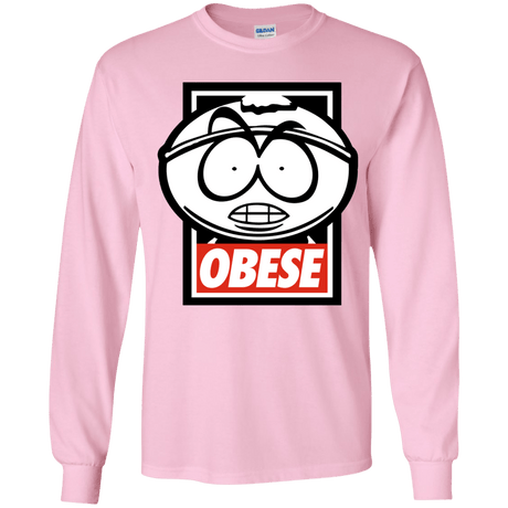 T-Shirts Light Pink / YS Obese Youth Long Sleeve T-Shirt