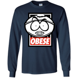 T-Shirts Navy / YS Obese Youth Long Sleeve T-Shirt