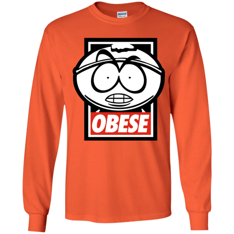 T-Shirts Orange / YS Obese Youth Long Sleeve T-Shirt