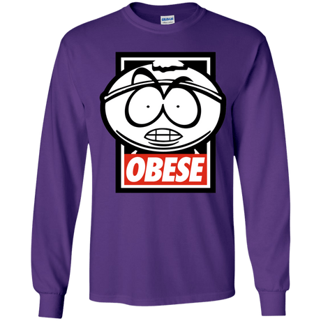 T-Shirts Purple / YS Obese Youth Long Sleeve T-Shirt