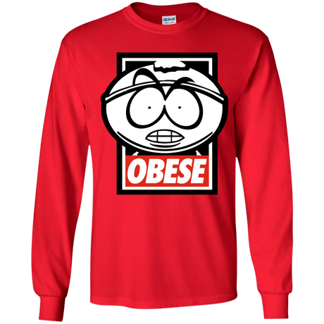 T-Shirts Red / YS Obese Youth Long Sleeve T-Shirt