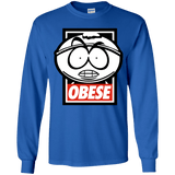 T-Shirts Royal / YS Obese Youth Long Sleeve T-Shirt