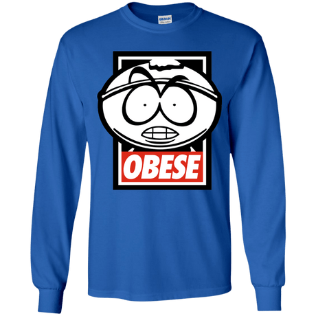 T-Shirts Royal / YS Obese Youth Long Sleeve T-Shirt