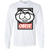 T-Shirts White / YS Obese Youth Long Sleeve T-Shirt