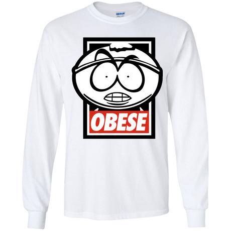 T-Shirts White / YS Obese Youth Long Sleeve T-Shirt