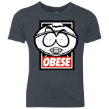T-Shirts Vintage Navy / YXS Obese Youth Triblend T-Shirt