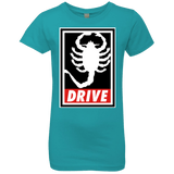 T-Shirts Tahiti Blue / YXS Obey and drive Girls Premium T-Shirt