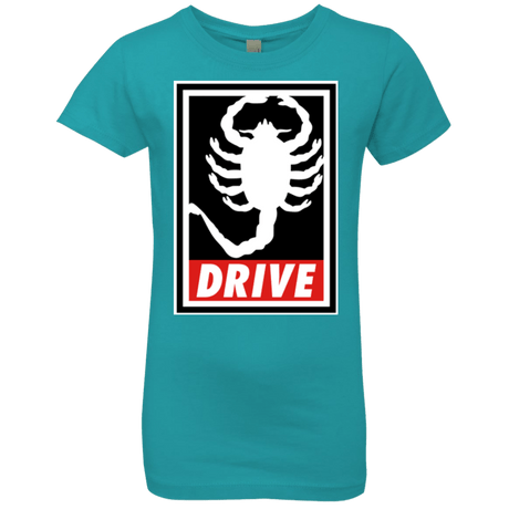 T-Shirts Tahiti Blue / YXS Obey and drive Girls Premium T-Shirt