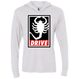 T-Shirts Heather White / X-Small Obey and drive Triblend Long Sleeve Hoodie Tee