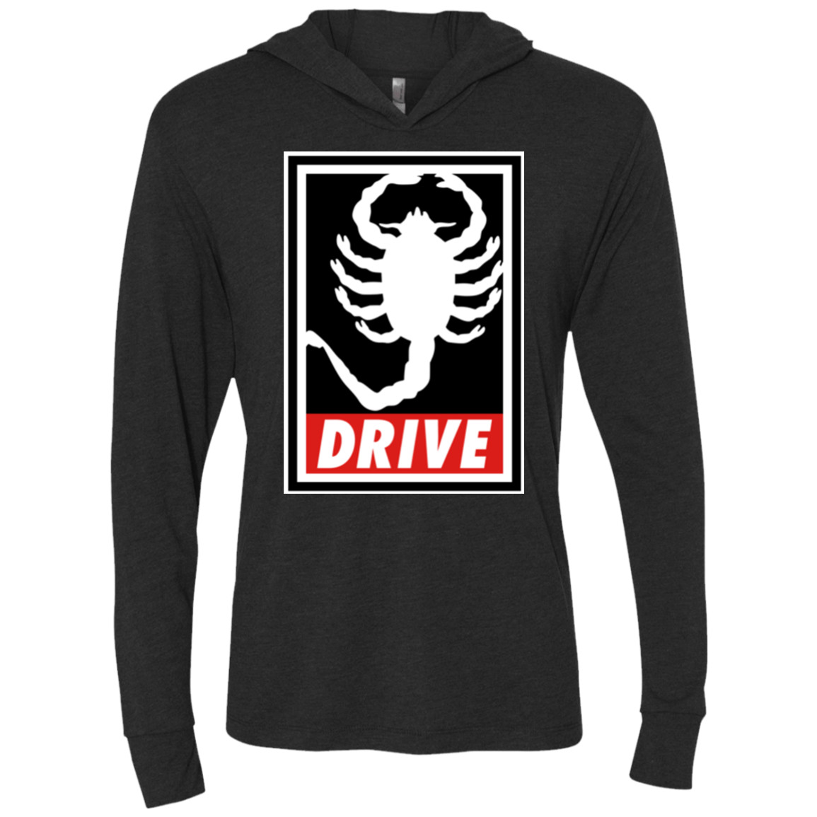 T-Shirts Vintage Black / X-Small Obey and drive Triblend Long Sleeve Hoodie Tee