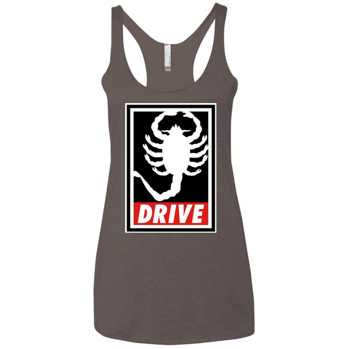 T-Shirts Macchiato / X-Small Obey and drive Women's Triblend Racerback Tank