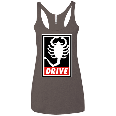 T-Shirts Macchiato / X-Small Obey and drive Women's Triblend Racerback Tank