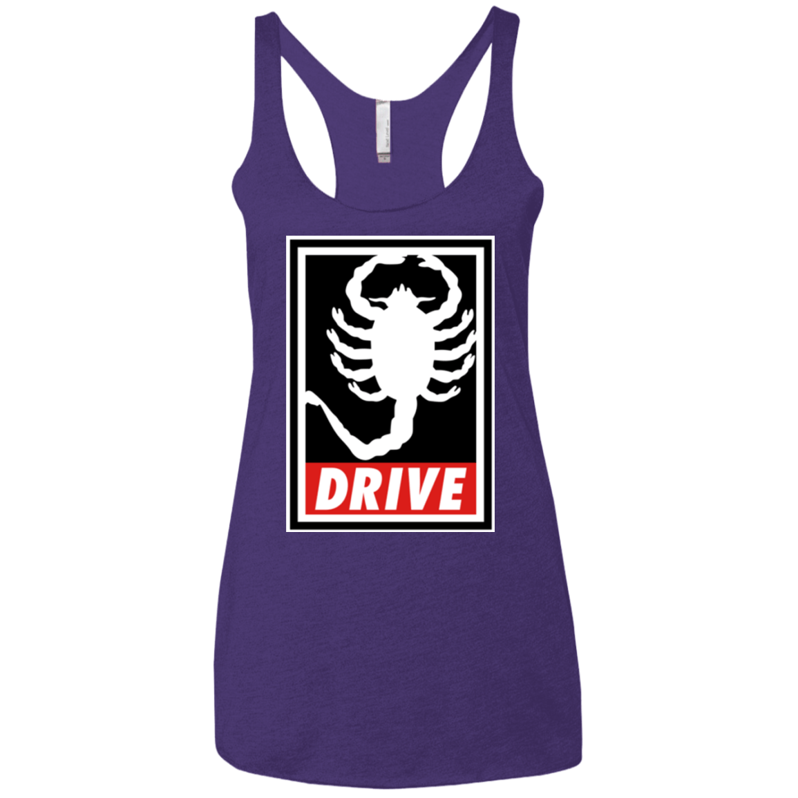 T-Shirts Purple / X-Small Obey and drive Women's Triblend Racerback Tank