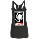 T-Shirts Vintage Black / X-Small Obey and drive Women's Triblend Racerback Tank