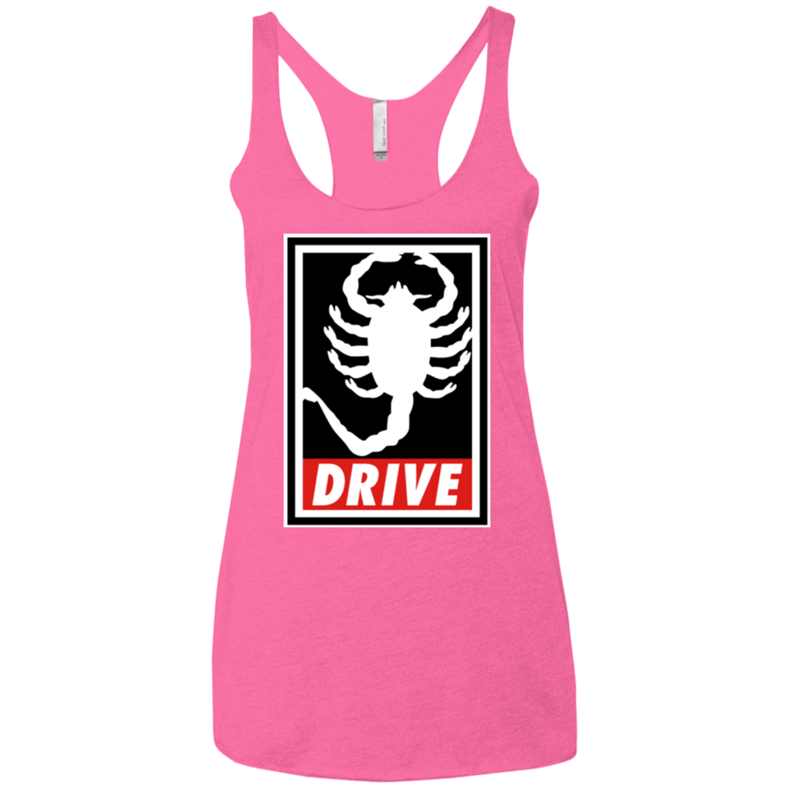 T-Shirts Vintage Pink / X-Small Obey and drive Women's Triblend Racerback Tank