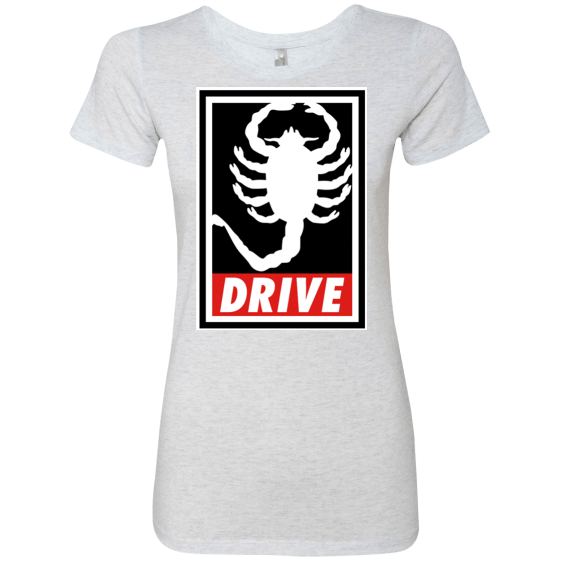 T-Shirts Heather White / Small Obey and drive Women's Triblend T-Shirt